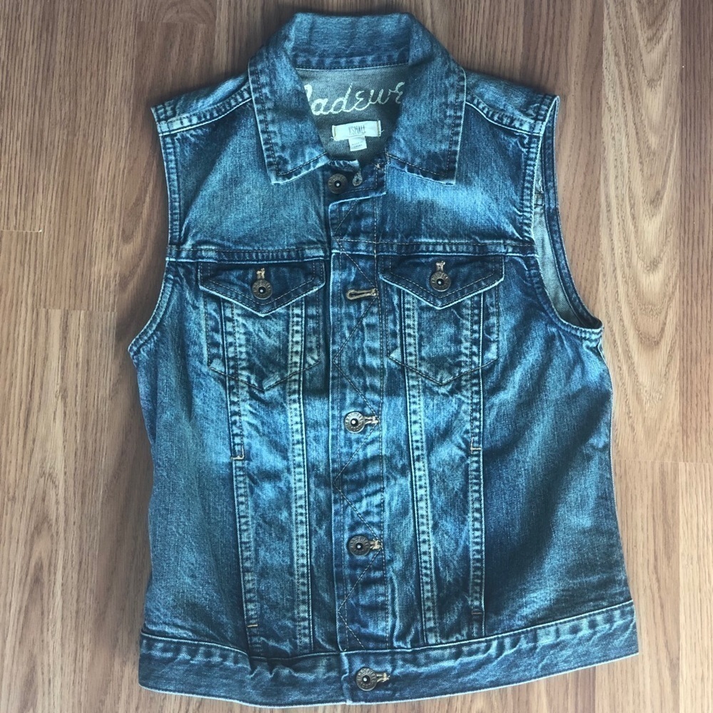 Madewell Pocket Jean Vest Size XS - Picture 4 of 11